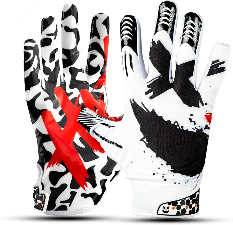 Repsters Jester 4.0 Football Gloves – Elite Pro Grip Receiver Gloves for Adults & Youth – Sticky Grip Football Gloves for Game Day, Training, High School, College, Style Wide Receiver Gear - Image 2